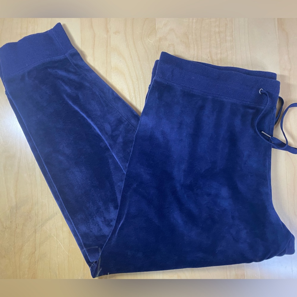 Blue & Black Velour Champion Sweat Suit - Size XXL - Picture 7 of 8